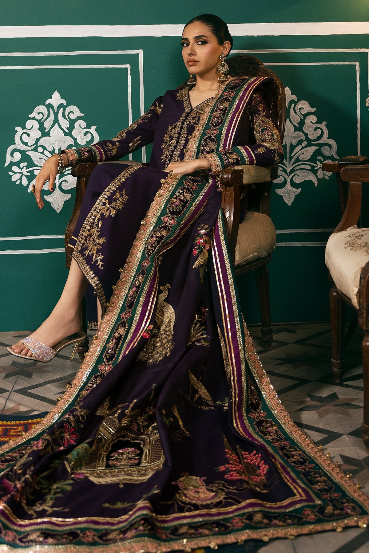 Mina Kashif | Meeral Formals 24 | Tabeer by Mina Kashif - Designer Dress - Type: Ladies Clothes - Available at Libayah - 100% Original