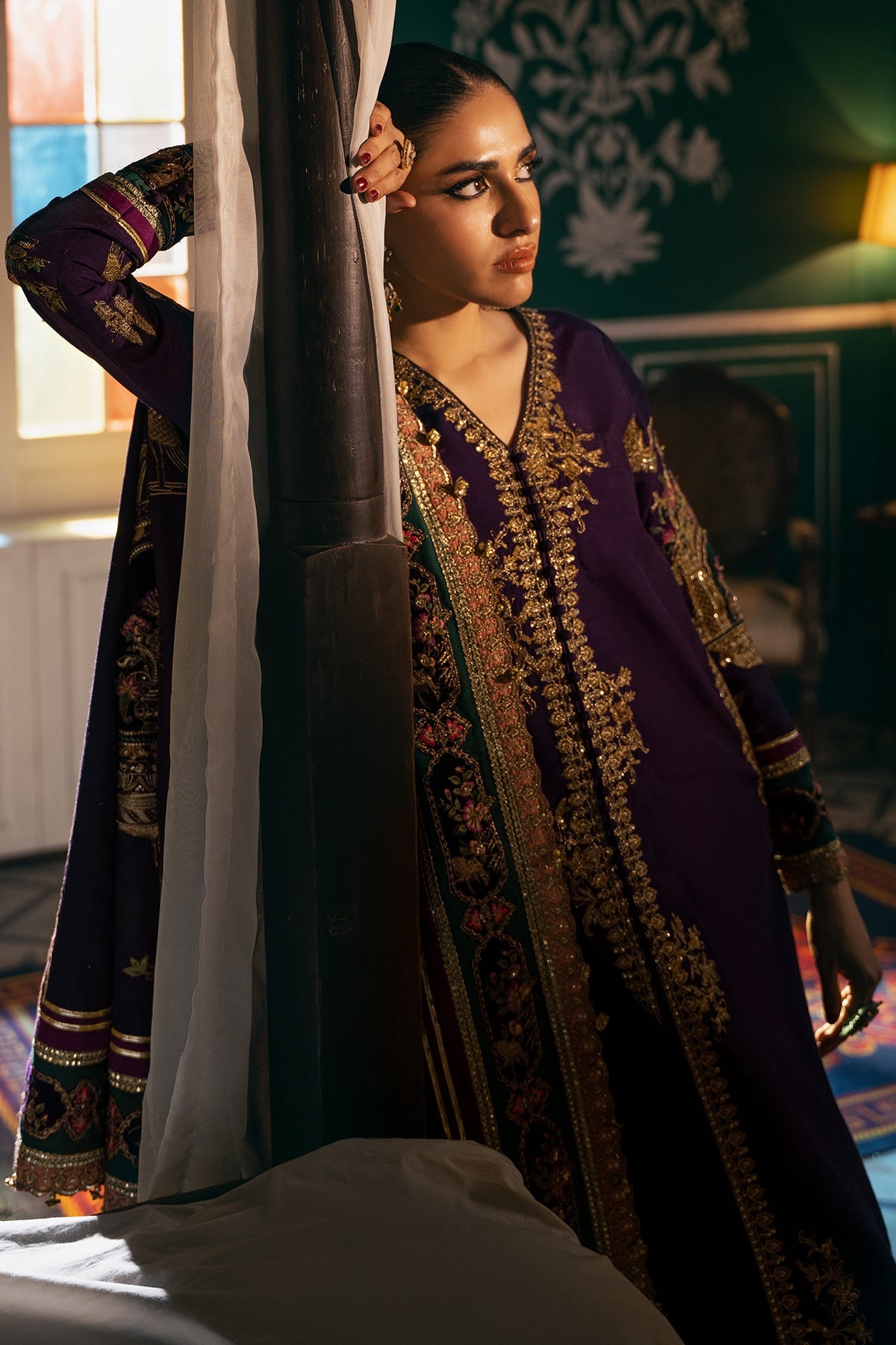 Mina Kashif | Meeral Formals 24 | Tabeer by Mina Kashif - Designer Dress - Type: Ladies Clothes - Available at Libayah - 100% Original