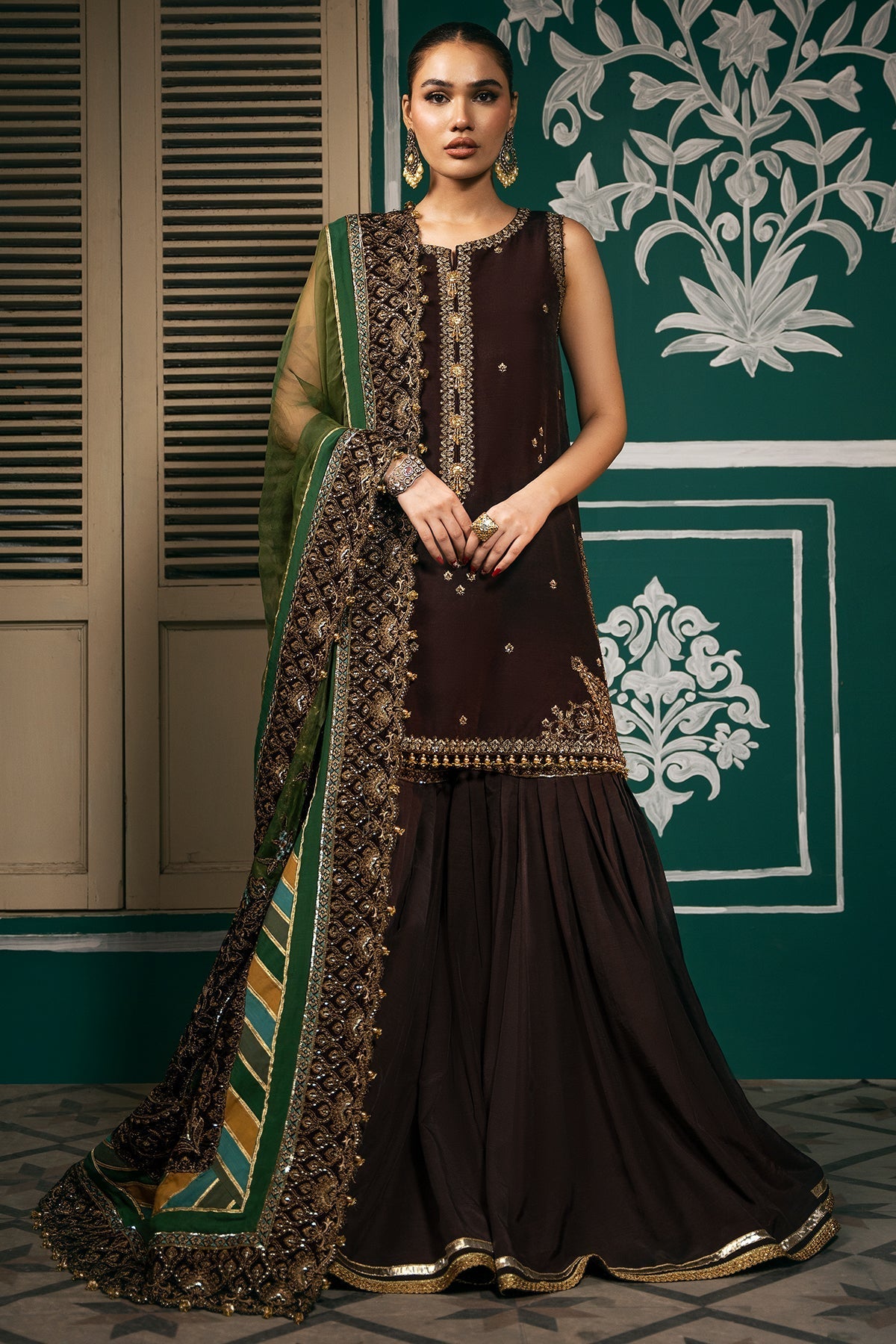 Mina Kashif | Meeral Formals 24 | Eshana by Mina Kashif - Designer Dress - Type: Ladies Clothes - Available at Libayah - 100% Original