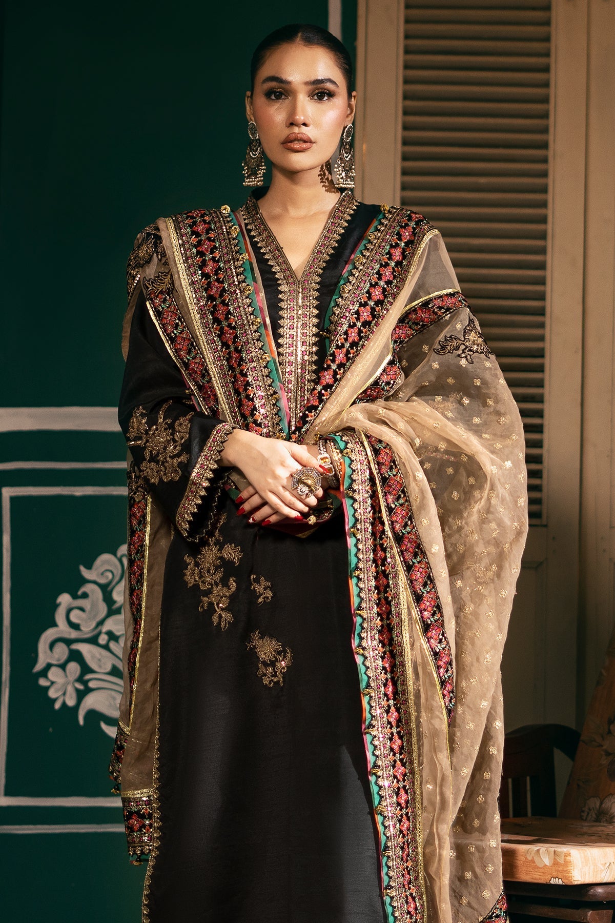 Mina Kashif | Meeral Formals 24 | Nawera by Mina Kashif - Designer Dress - Type: Ladies Clothes - Available at Libayah - 100% Original