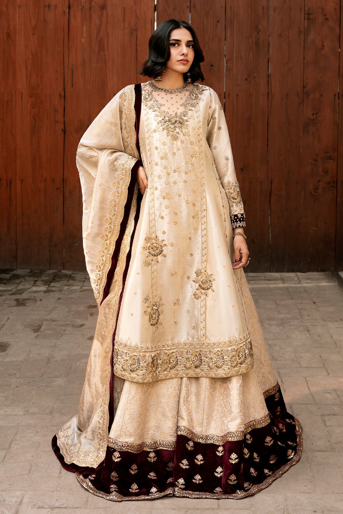 Mina Kashif | Noor Jahan Festive Edit | Heera by Mina Kashif - Designer Dress - Type: Ladies Clothes - Available at Libayah - 100% Original