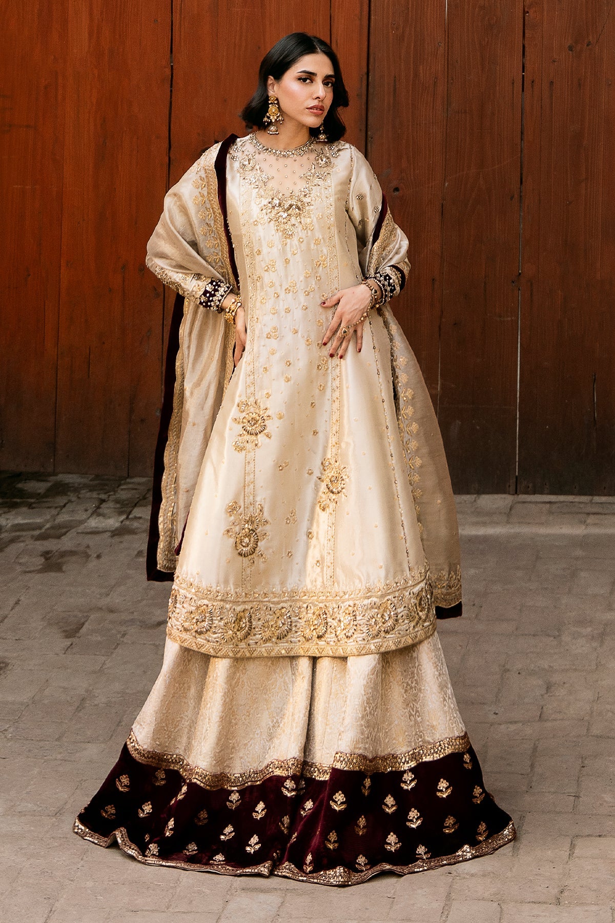 Mina Kashif | Noor Jahan Festive Edit | Heera by Mina Kashif - Designer Dress - Type: Ladies Clothes - Available at Libayah - 100% Original