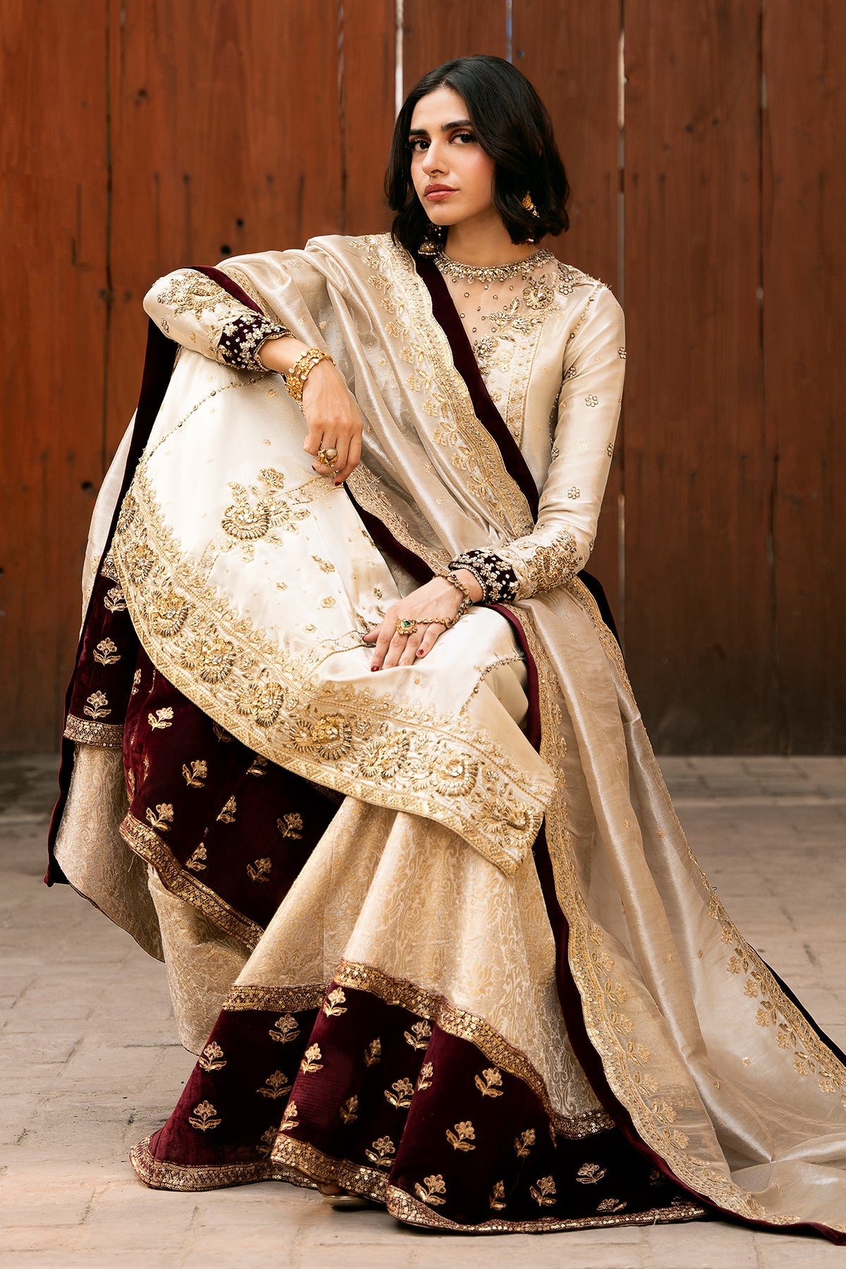 Mina Kashif | Noor Jahan Festive Edit | Heera by Mina Kashif - Designer Dress - Type: Ladies Clothes - Available at Libayah - 100% Original