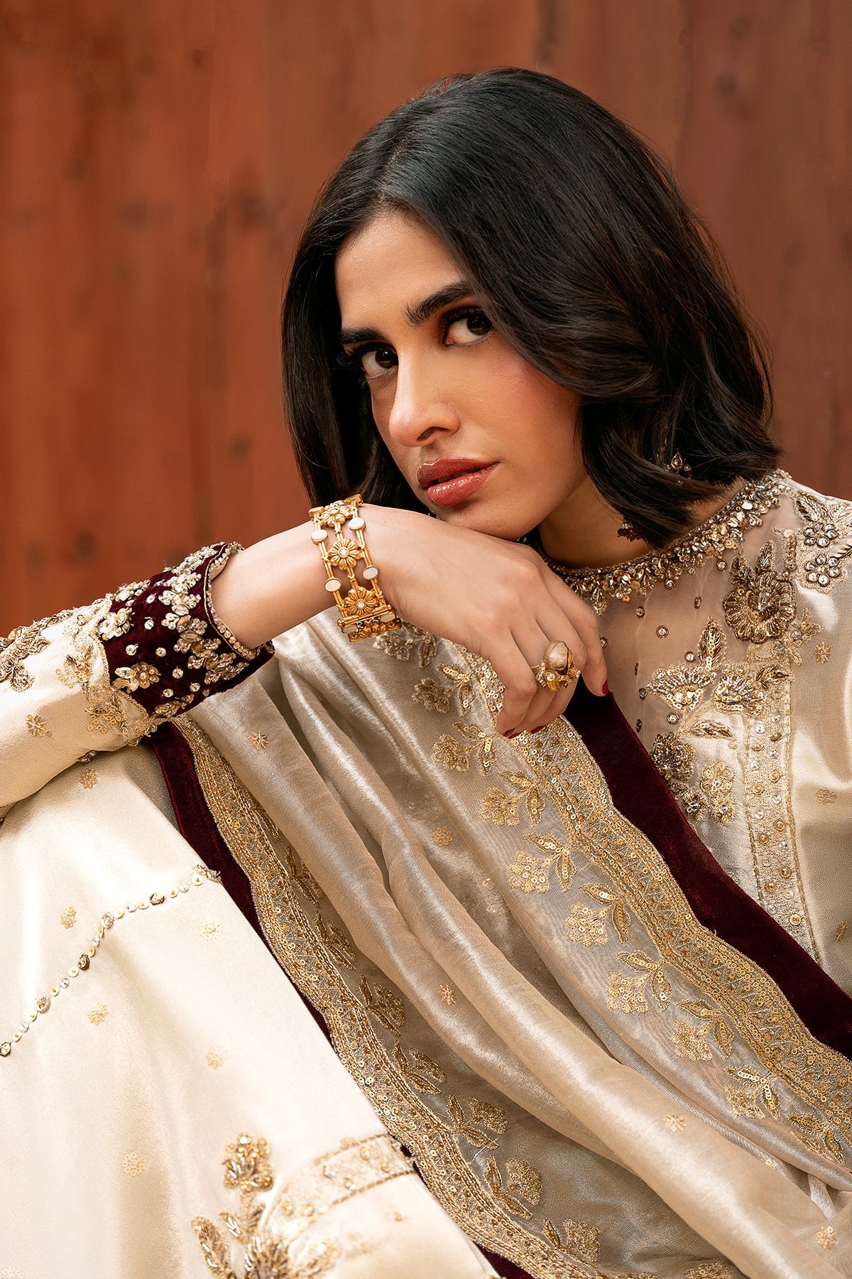 Mina Kashif | Noor Jahan Festive Edit | Heera by Mina Kashif - Designer Dress - Type: Ladies Clothes - Available at Libayah - 100% Original