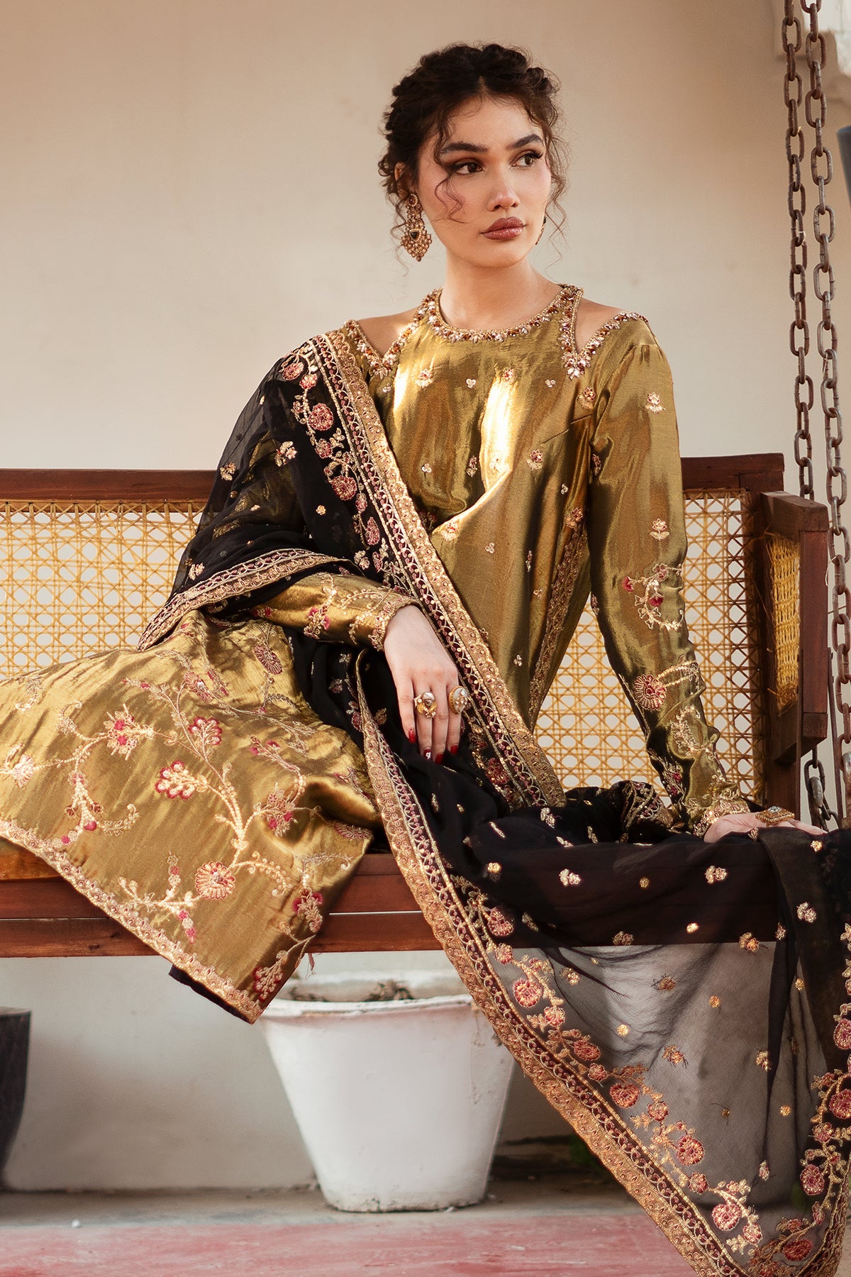 Mina Kashif | Noor Jahan Festive Edit | Maahi by Mina Kashif - Designer Dress - Type: Ladies Clothes - Available at Libayah - 100% Original