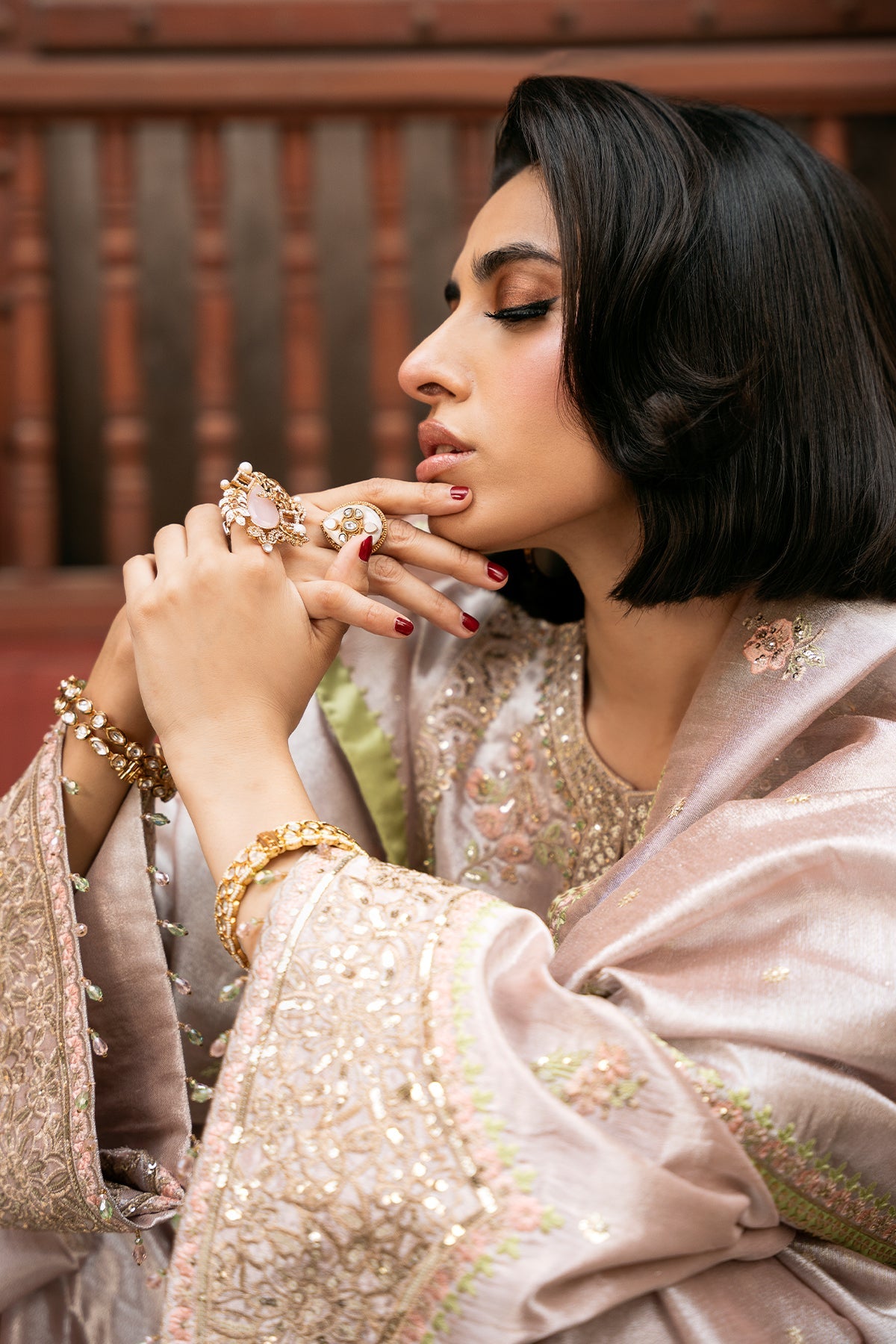 Mina Kashif | Noor Jahan Festive Edit | Chaand by Mina Kashif - Designer Dress - Type: Ladies Clothes - Available at Libayah - 100% Original