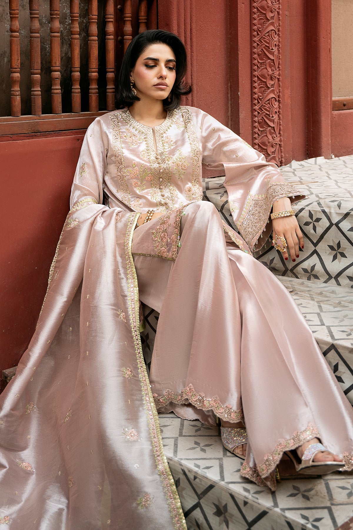 Mina Kashif | Noor Jahan Festive Edit | Chaand by Mina Kashif - Designer Dress - Type: Ladies Clothes - Available at Libayah - 100% Original