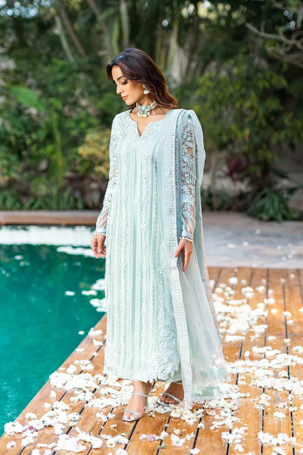Azure | Embroidered Formals | Mint Breeze by Azure - Designer Dress - Type: Ladies Clothes - Available at Libayah - 100% Original