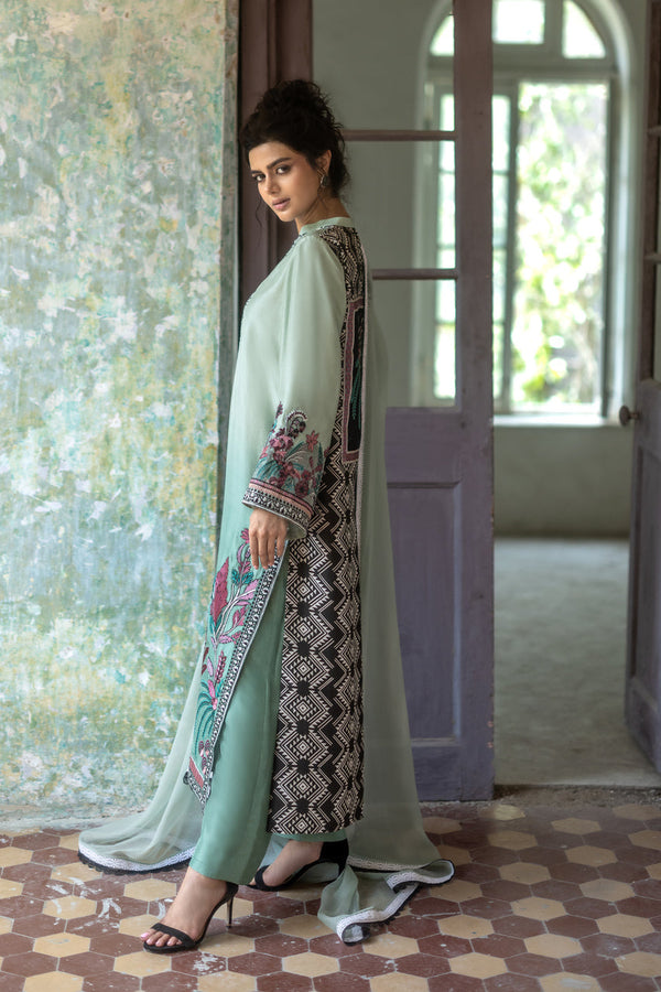 Zainab Chottani | Summer Edition 26 | Mint Serenade by Zainab Chottani - Designer Dress  - Type : Ladies Clothes - Available at Libayah - 100% Original 