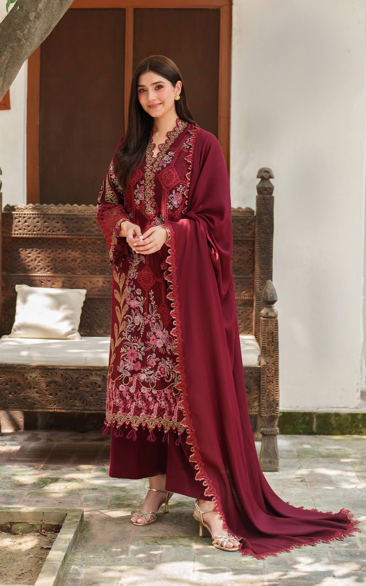 Asifa and Nabeel | Pashmina Luxe 25 | Mira LWC25-05 by Asifa and Nabeel - Designer Dress - Type : Ladies Clothes - Available at Libayah - 100% Original 
