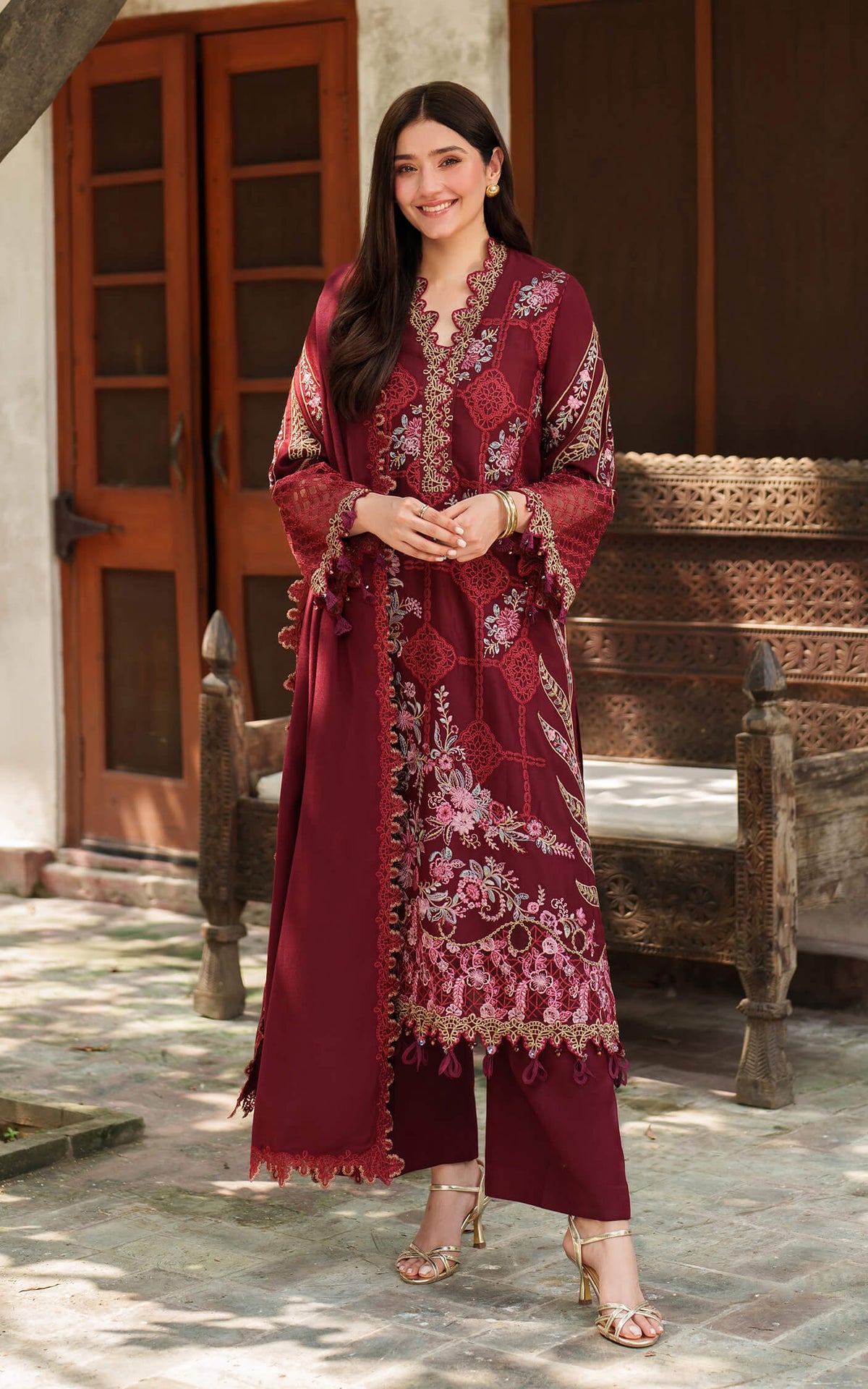 Asifa and Nabeel | Pashmina Luxe 25 | Mira LWC25-05 by Asifa and Nabeel - Designer Dress - Type : Ladies Clothes - Available at Libayah - 100% Original 