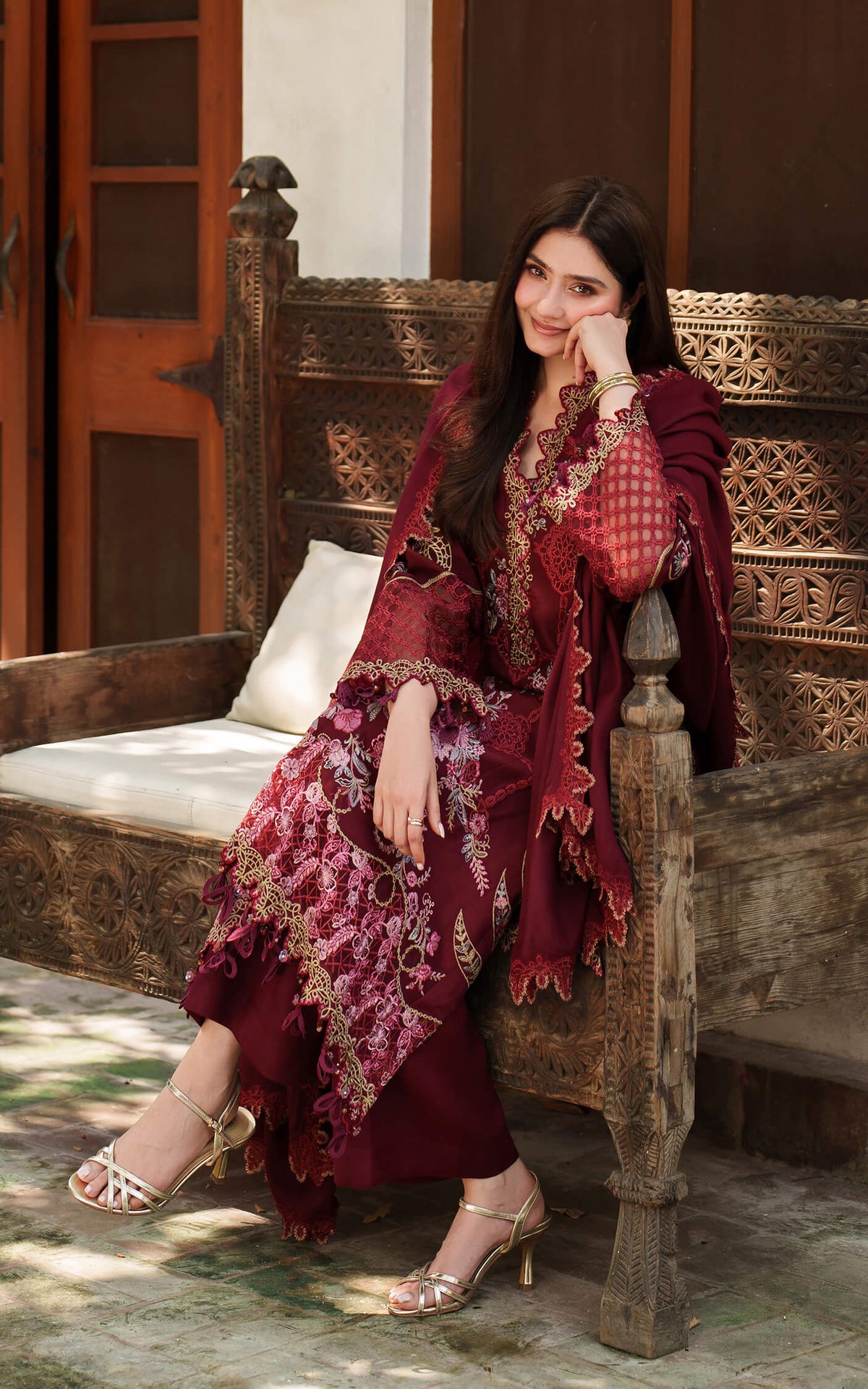 Asifa and Nabeel | Pashmina Luxe 25 | Mira LWC25-05 by Asifa and Nabeel - Designer Dress - Type : Ladies Clothes - Available at Libayah - 100% Original 