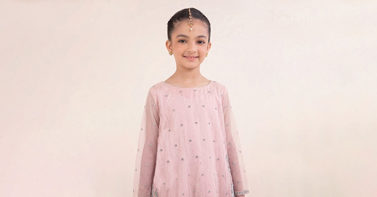 kids-clothes-mks-ef26-42-pink by Maria B Kids - Designer Dress  - Type : KidsClothes - Available at Libayah - 100% Original 