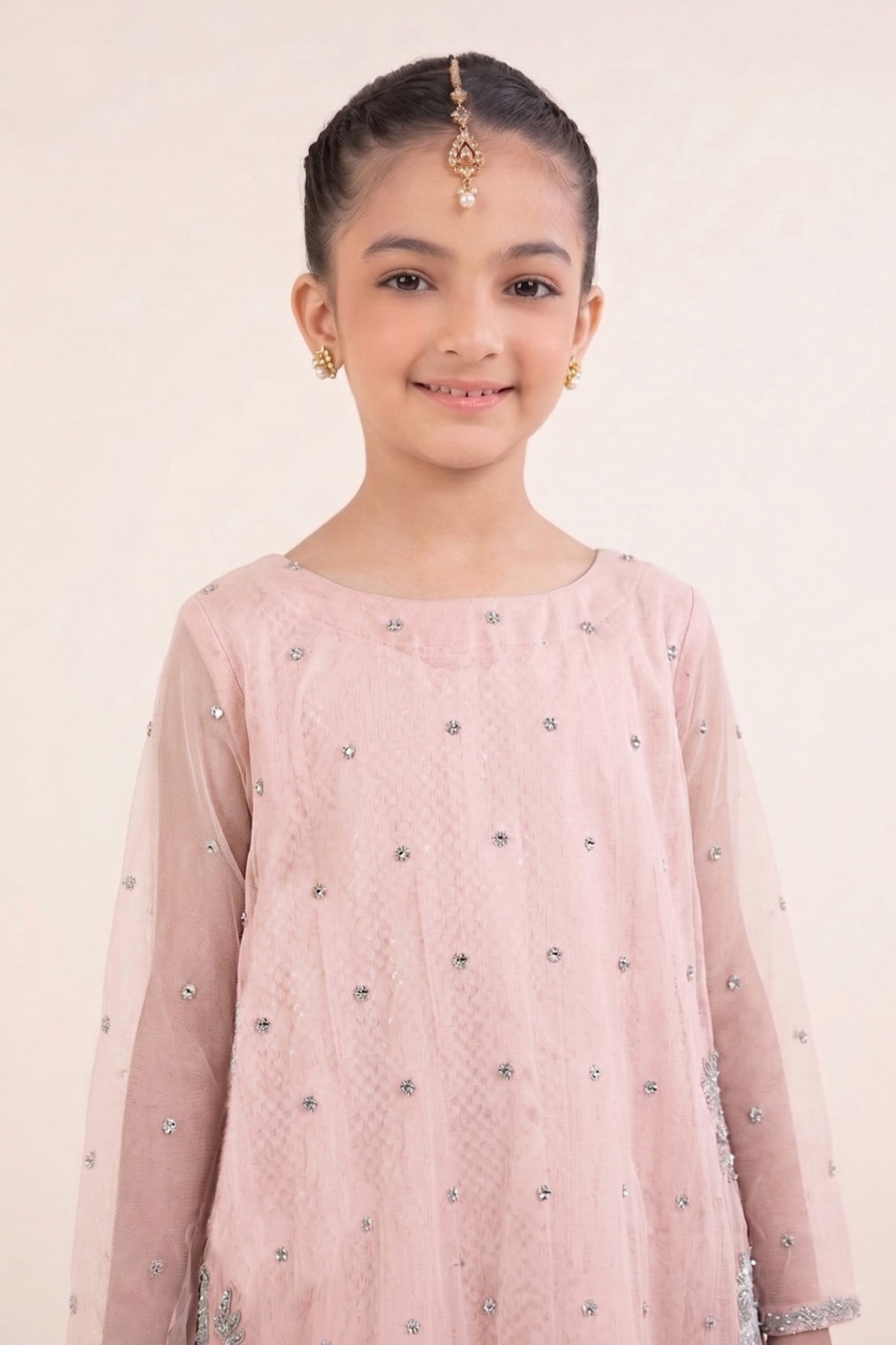 kids-clothes-mks-ef26-42-pink by Maria B Kids - Designer Dress  - Type : KidsClothes - Available at Libayah - 100% Original 