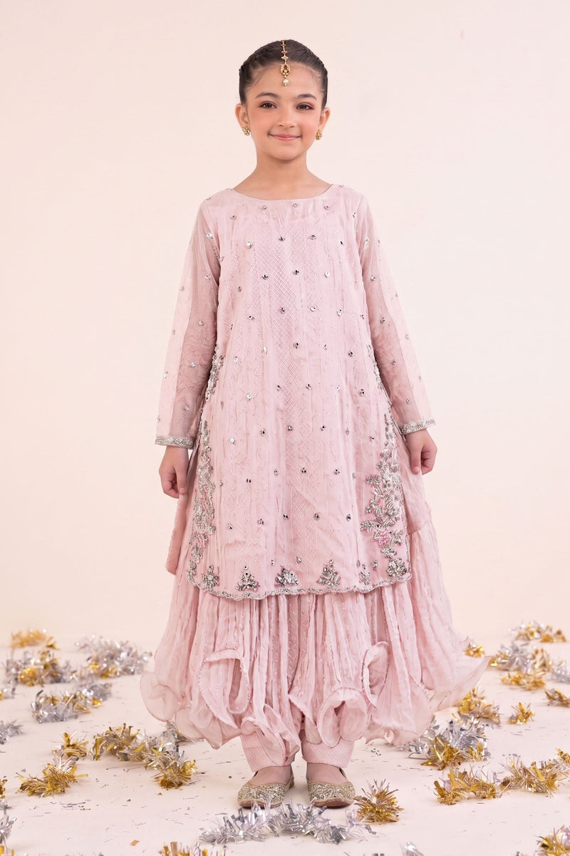 kids-clothes-mks-ef26-42-pink by Maria B Kids - Designer Dress  - Type : KidsClothes - Available at Libayah - 100% Original 