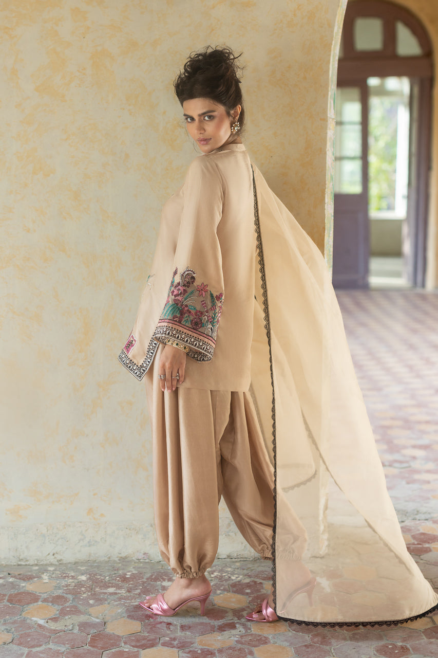 Zainab Chottani | Summer Edition 26 | Mocha Dusk by Zainab Chottani - Designer Dress  - Type : Ladies Clothes - Available at Libayah - 100% Original 