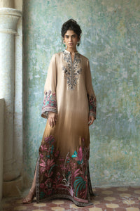 Zainab Chottani | Summer Edition 26 | Mocha Reverie Kaftan by Zainab Chottani - Designer Dress  - Type : Ladies Clothes - Available at Libayah - 100% Original 