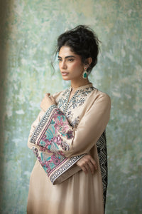 Zainab Chottani | Summer Edition 26 | Mocha Reverie Kaftan by Zainab Chottani - Designer Dress  - Type : Ladies Clothes - Available at Libayah - 100% Original 