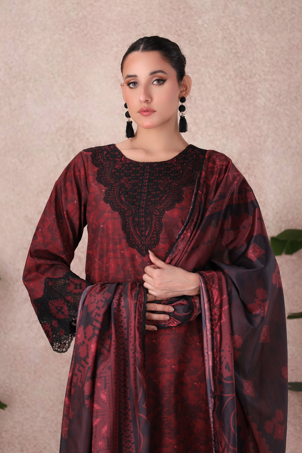 Mohagni | Winter Collection |  PLS-148 3PC by Mohagni - Designer Dress - Type: Ladies Clothes - Available at Libayah - 100% Original