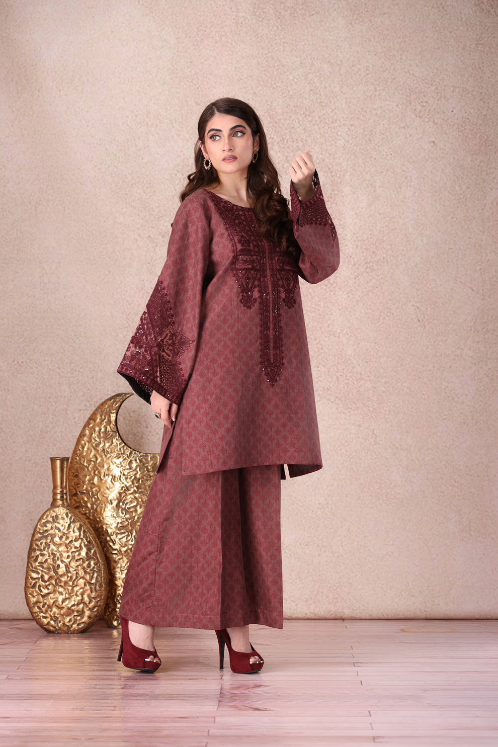 Mohagni | Winter Collection |  PLS-149 2PC by Mohagni - Designer Dress - Type: Ladies Clothes - Available at Libayah - 100% Original