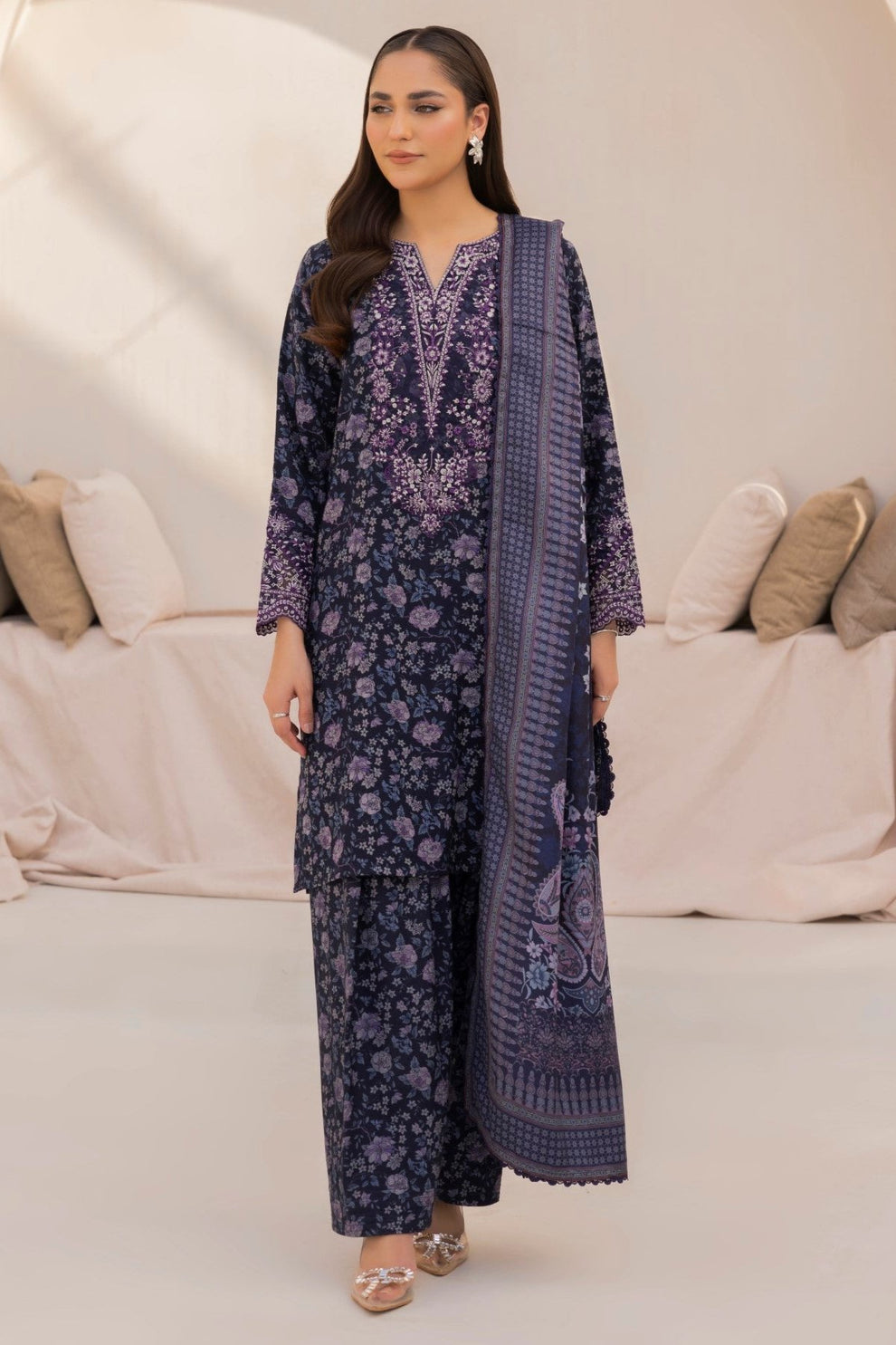 Mohagni | Winter Collection |  DZP-03 3PC by Mohagni - Designer Dress - Type: Ladies Clothes - Available at Libayah - 100% Original
