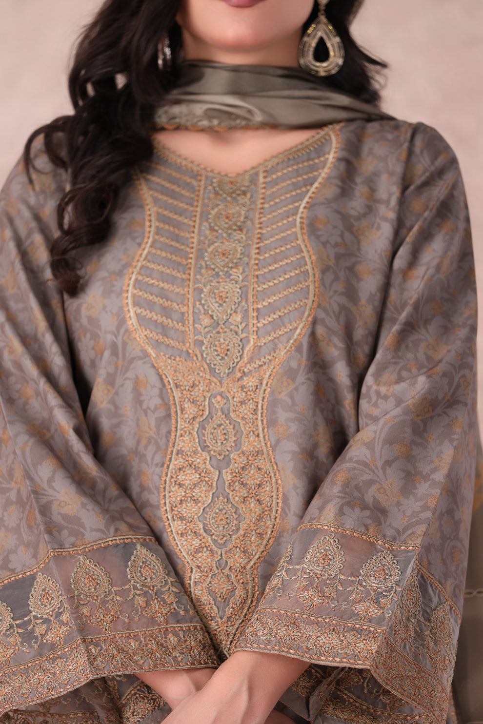 Mohagni | Winter Collection |  PLS-146 3PC by Mohagni - Designer Dress - Type: Ladies Clothes - Available at Libayah - 100% Original