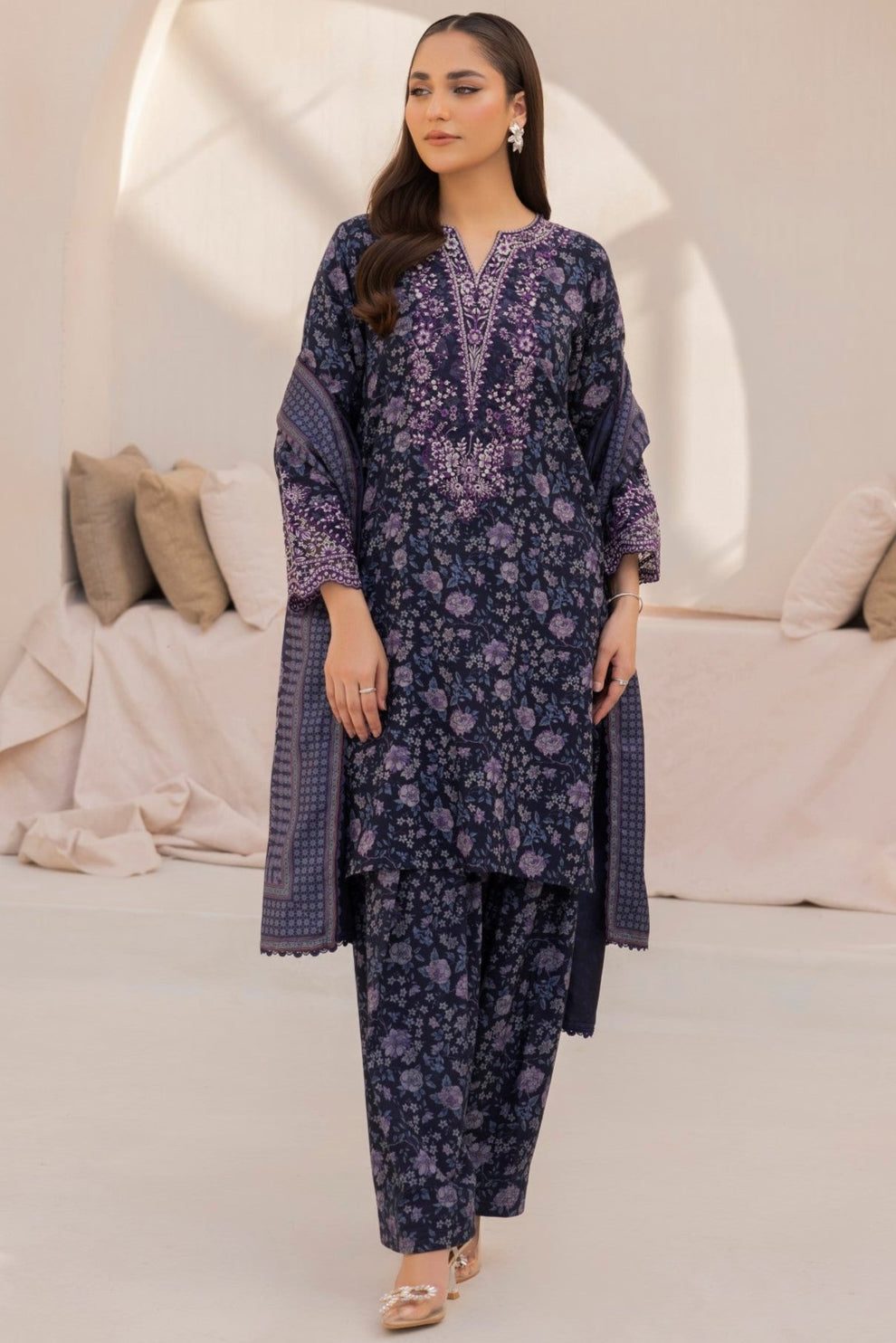 Mohagni | Winter Collection |  DZP-03 3PC by Mohagni - Designer Dress - Type: Ladies Clothes - Available at Libayah - 100% Original