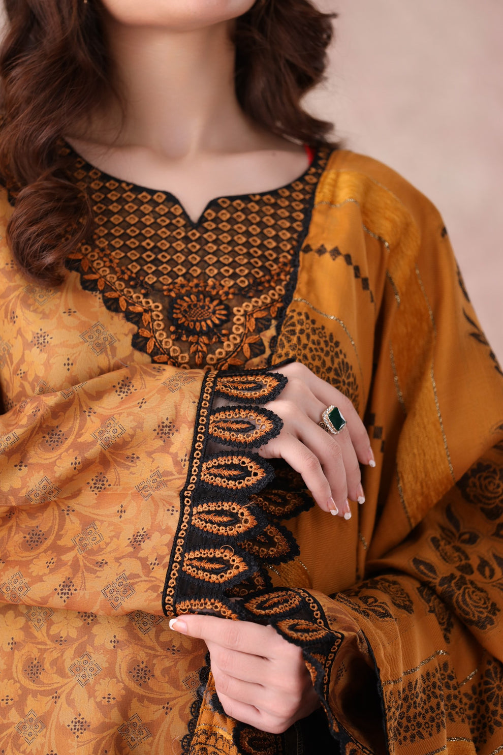 Mohagni | Winter Collection |  PLS-144 3PC by Mohagni - Designer Dress - Type: Ladies Clothes - Available at Libayah - 100% Original