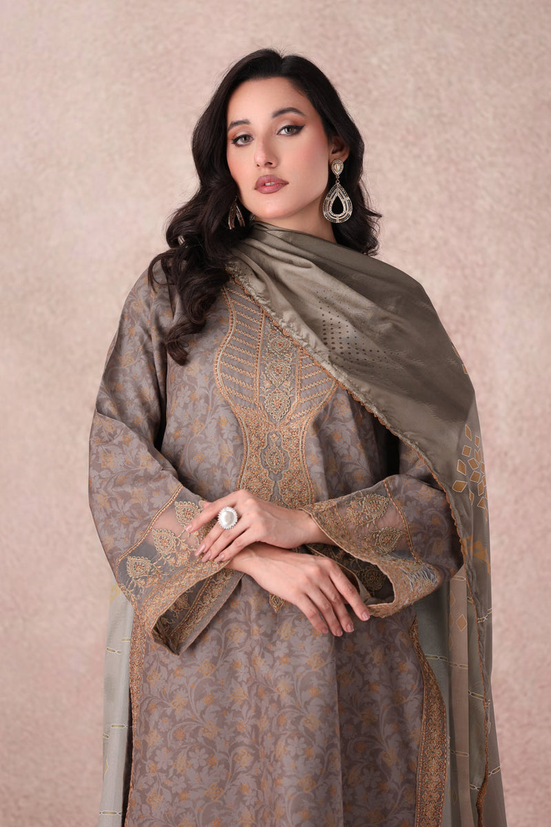 Mohagni | Winter Collection |  PLS-146 3PC by Mohagni - Designer Dress - Type: Ladies Clothes - Available at Libayah - 100% Original