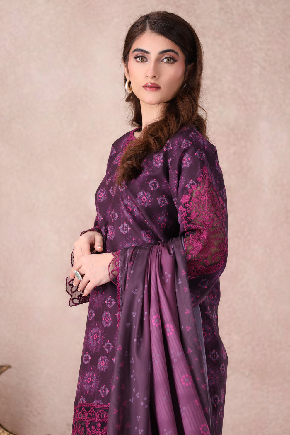 Mohagni | Winter Collection |  PLS-141 3PC by Mohagni - Designer Dress - Type: Ladies Clothes - Available at Libayah - 100% Original