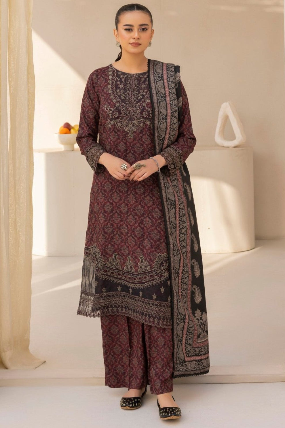 Mohagni | Winter Collection | DZP-05 3PC by Mohagni - Designer Dress - Type: Ladies Clothes - Available at Libayah - 100% Original