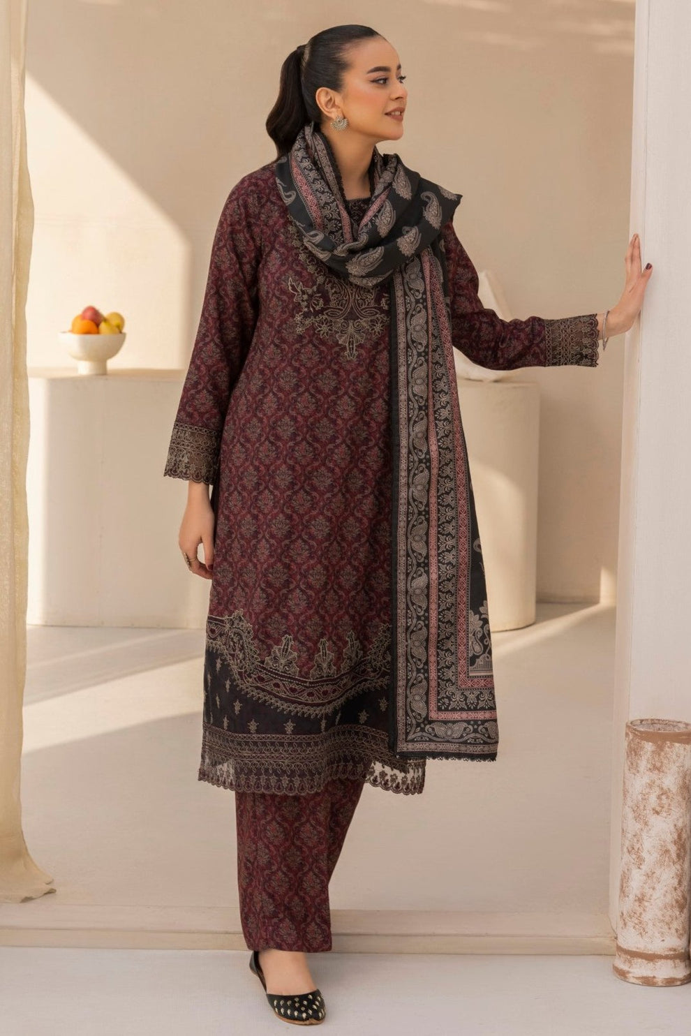 Mohagni | Winter Collection | DZP-05 3PC by Mohagni - Designer Dress - Type: Ladies Clothes - Available at Libayah - 100% Original