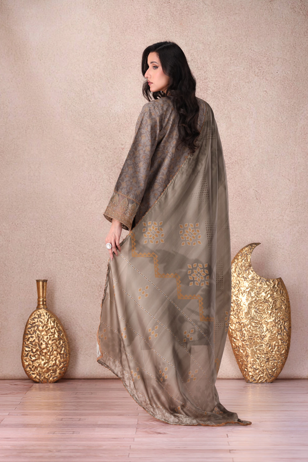 Mohagni | Winter Collection |  PLS-146 3PC by Mohagni - Designer Dress - Type: Ladies Clothes - Available at Libayah - 100% Original