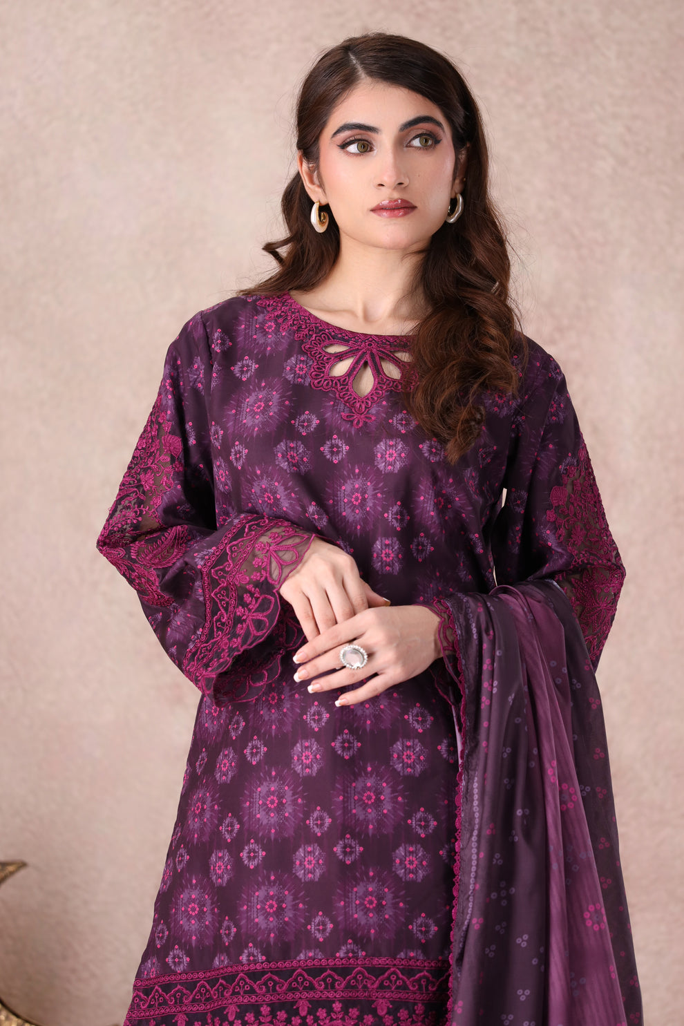 Mohagni | Winter Collection |  PLS-141 3PC by Mohagni - Designer Dress - Type: Ladies Clothes - Available at Libayah - 100% Original