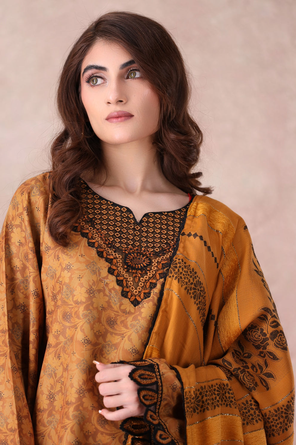 Mohagni | Winter Collection |  PLS-144 3PC by Mohagni - Designer Dress - Type: Ladies Clothes - Available at Libayah - 100% Original