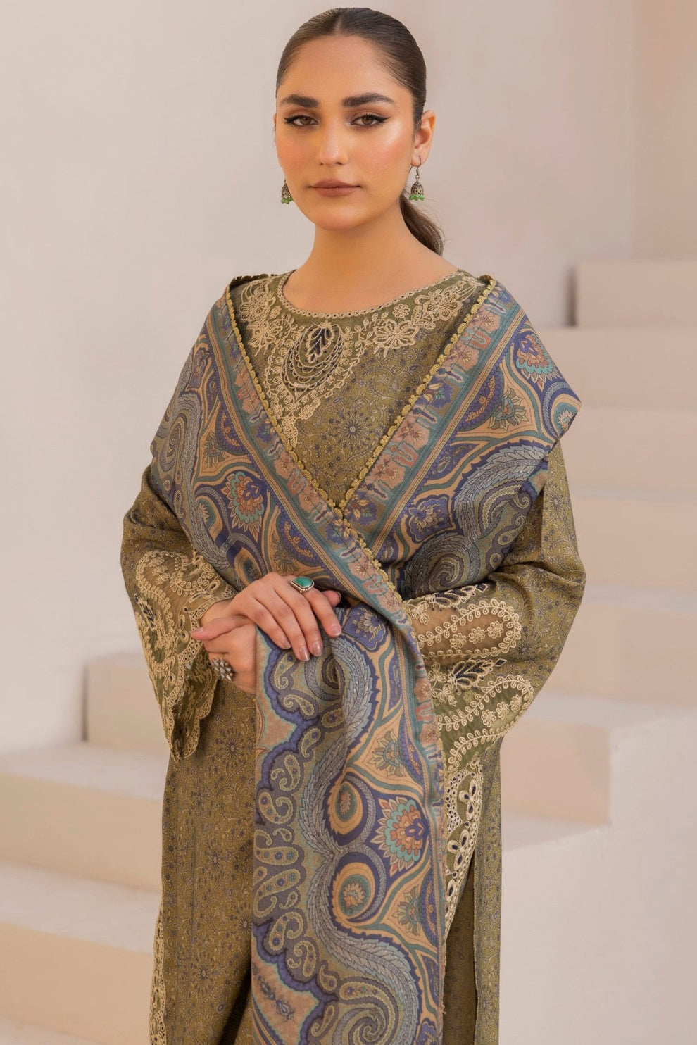 Mohagni | Winter Collection |  DZP-07 3PC by Mohagni - Designer Dress - Type: Ladies Clothes - Available at Libayah - 100% Original