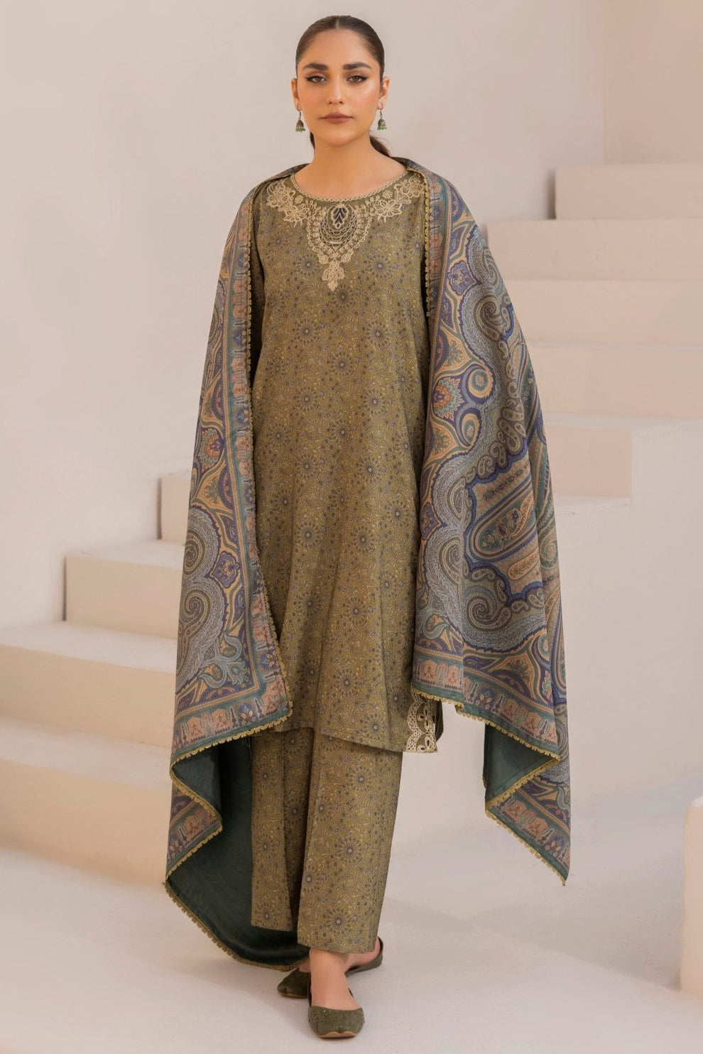 Mohagni | Winter Collection |  DZP-07 3PC by Mohagni - Designer Dress - Type: Ladies Clothes - Available at Libayah - 100% Original