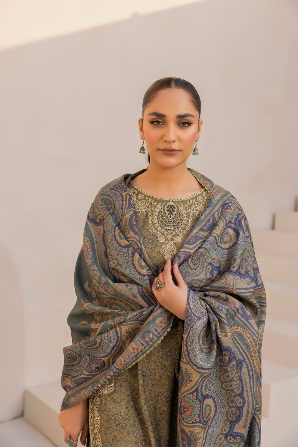 Mohagni | Winter Collection |  DZP-07 3PC by Mohagni - Designer Dress - Type: Ladies Clothes - Available at Libayah - 100% Original
