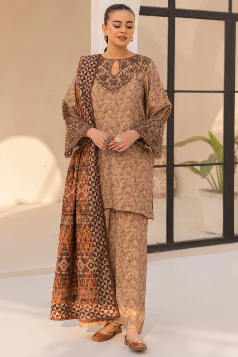 Mohagni | Winter Collection |  DZP-09 3PC by Mohagni - Designer Dress - Type: Ladies Clothes - Available at Libayah - 100% Original