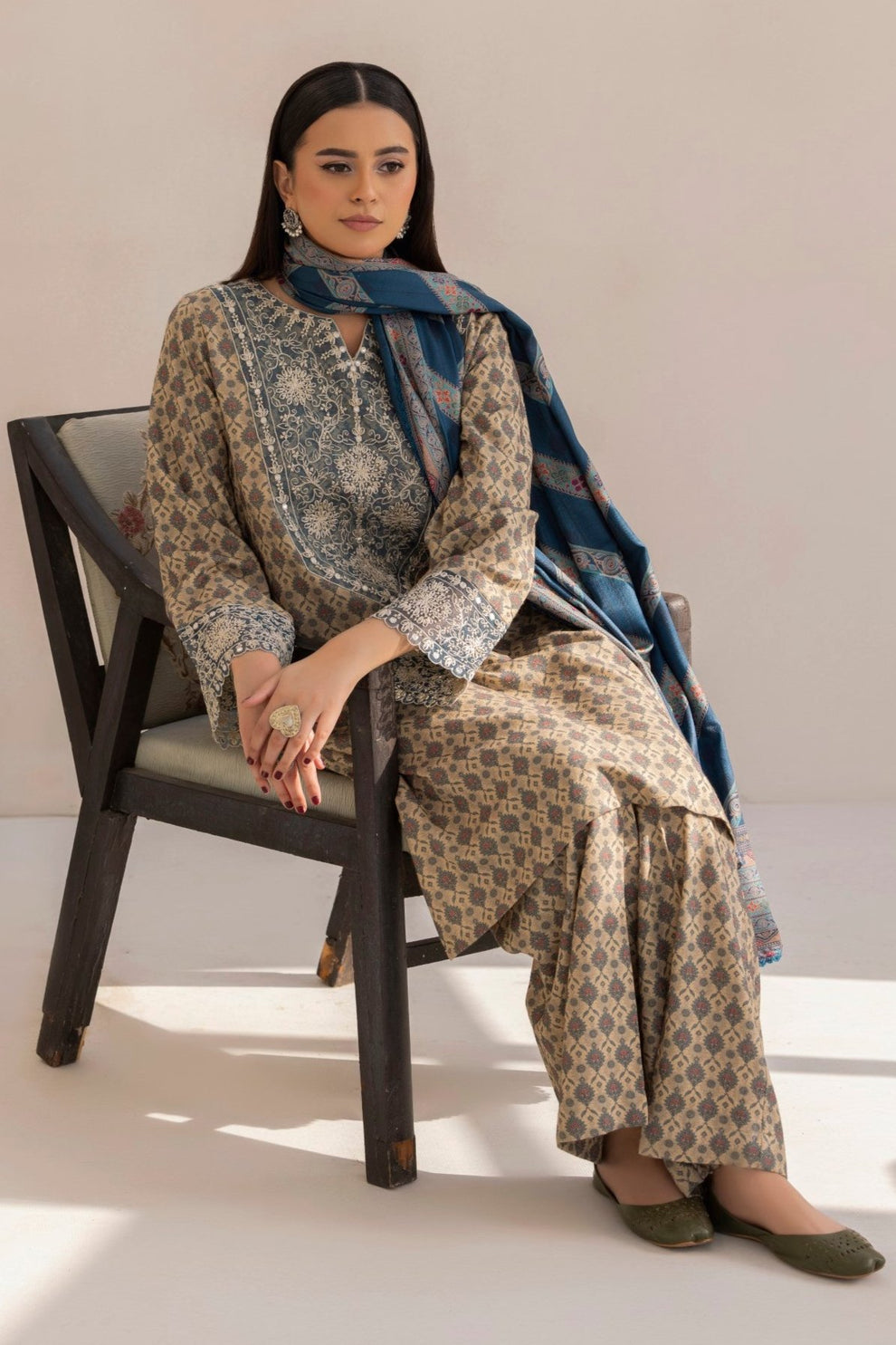 Mohagni | Winter Collection |  DZP-12 3PC by Mohagni - Designer Dress - Type: Ladies Clothes - Available at Libayah - 100% Original