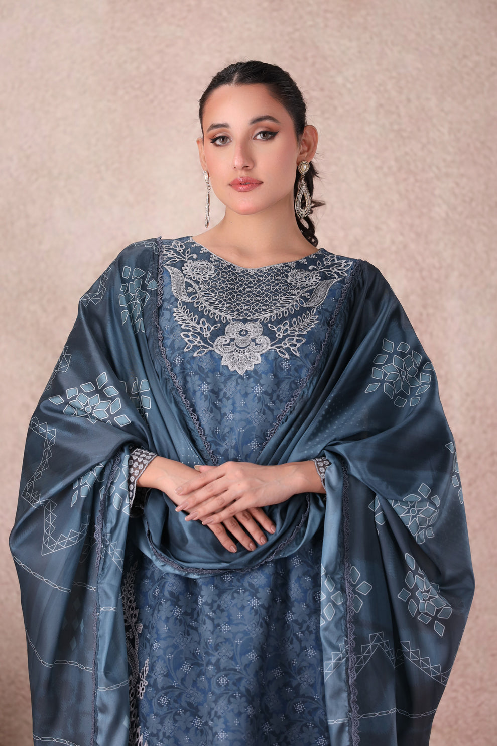 Mohagni | Winter Collection |  PLS-145 3PC by Mohagni - Designer Dress - Type: Ladies Clothes - Available at Libayah - 100% Original