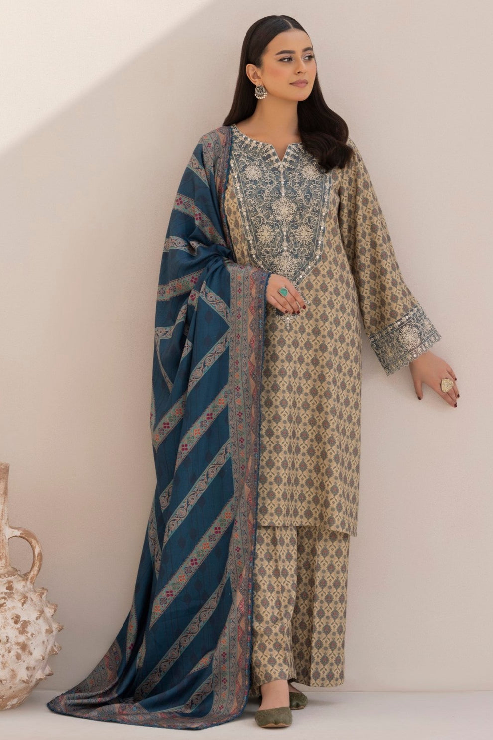 Mohagni | Winter Collection |  DZP-12 3PC by Mohagni - Designer Dress - Type: Ladies Clothes - Available at Libayah - 100% Original