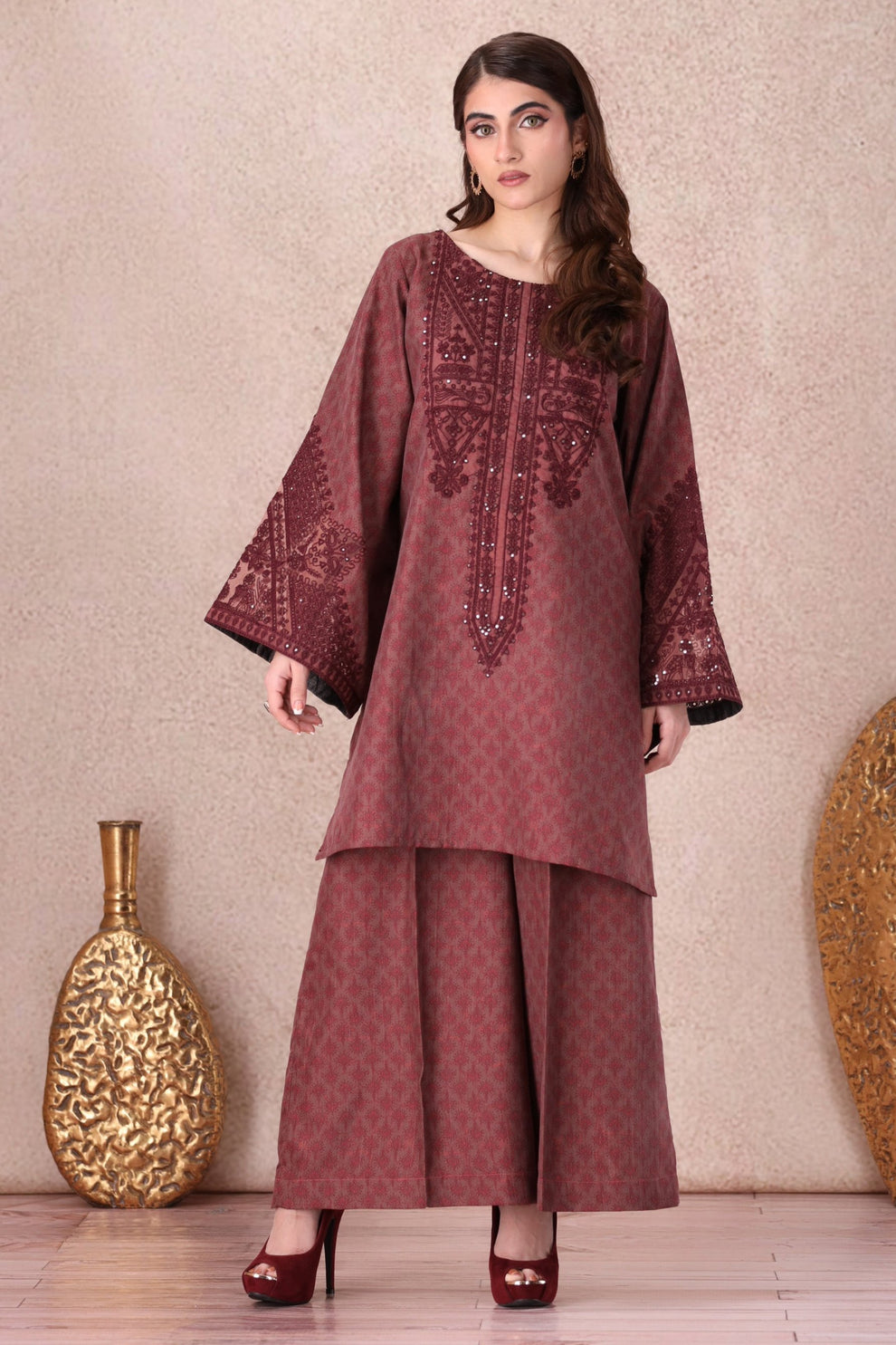 Mohagni | Winter Collection |  PLS-149 2PC by Mohagni - Designer Dress - Type: Ladies Clothes - Available at Libayah - 100% Original