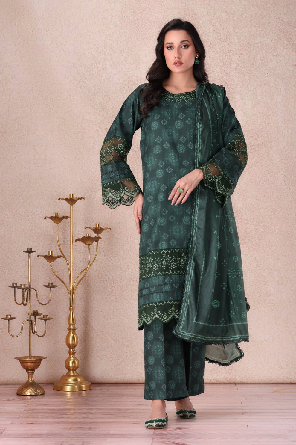 Mohagni | Winter Collection |  PLS-142 3PC by Mohagni - Designer Dress - Type: Ladies Clothes - Available at Libayah - 100% Original