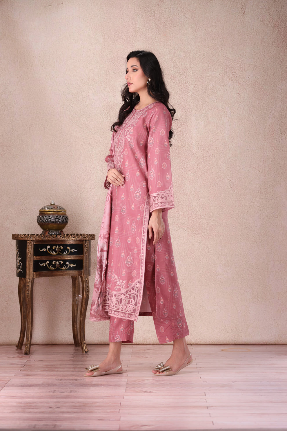 Mohagni | Winter Collection | PLS-147 3PC by Mohagni - Designer Dress - Type: Ladies Clothes - Available at Libayah - 100% Original