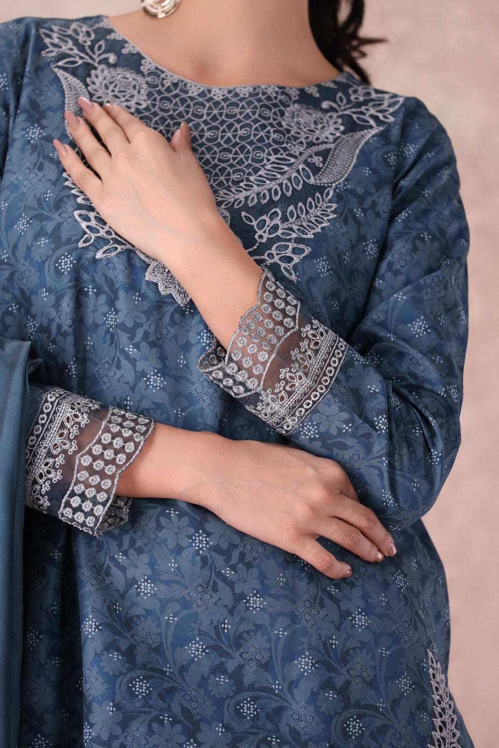 Mohagni | Winter Collection |  PLS-145 3PC by Mohagni - Designer Dress - Type: Ladies Clothes - Available at Libayah - 100% Original