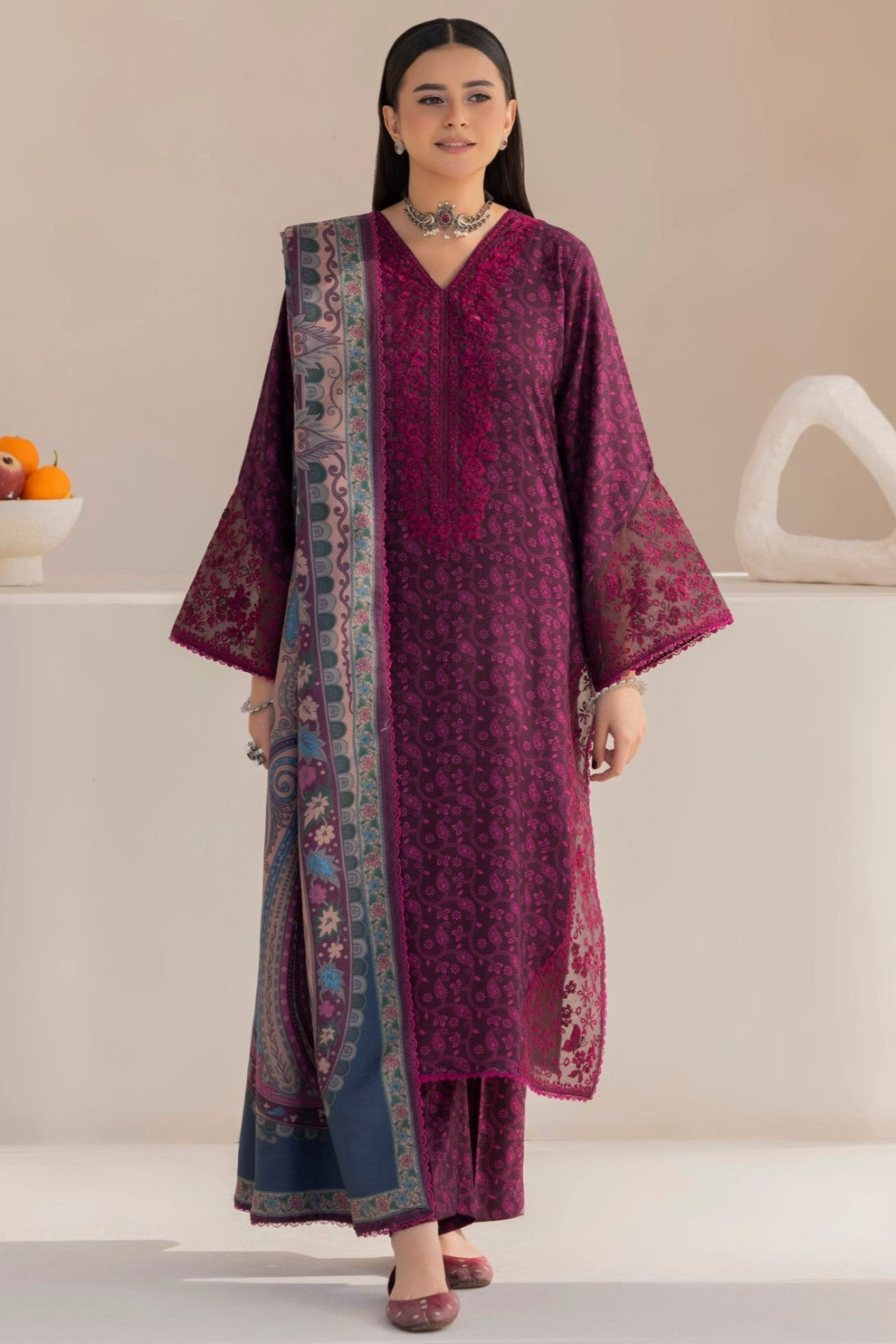 Mohagni | Winter Collection | DZP-14 3PC by Mohagni - Designer Dress - Type: Ladies Clothes - Available at Libayah - 100% Original