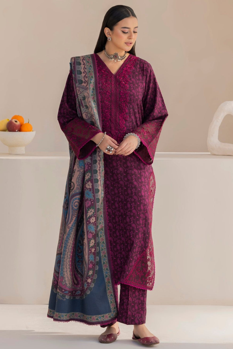 Mohagni | Winter Collection | DZP-14 3PC by Mohagni - Designer Dress - Type: Ladies Clothes - Available at Libayah - 100% Original