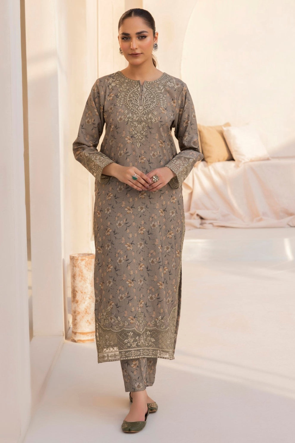 Mohagni | Winter Collection |  DZP-15 2 PC by Mohagni - Designer Dress - Type: Ladies Clothes - Available at Libayah - 100% Original