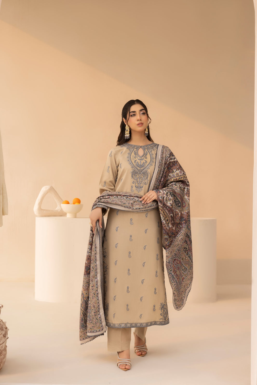 Mohagni | Winter Collection |  MWD-04 by Dhanak - Designer Dress - Type: Ladies Clothes - Available at Libayah - 100% Original